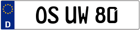 Trailer License Plate